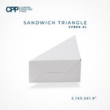 Sandwich Triangle Box-White