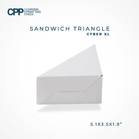 Sandwich Triangle Box-White