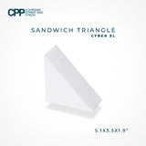 Sandwich Triangle Box-White