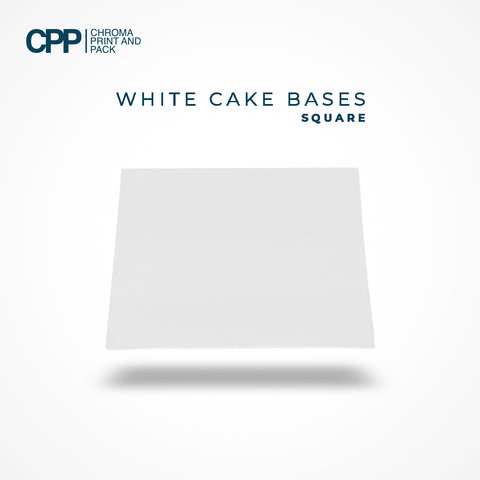 Square White Cake Bases